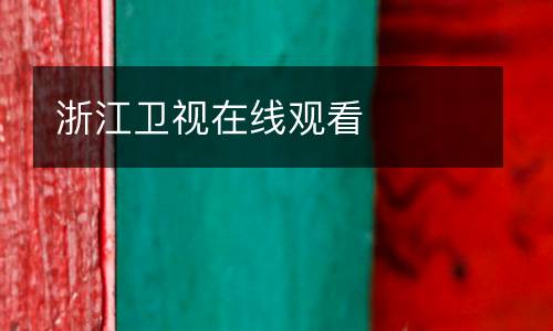 浙江衛(wèi)視在線觀看